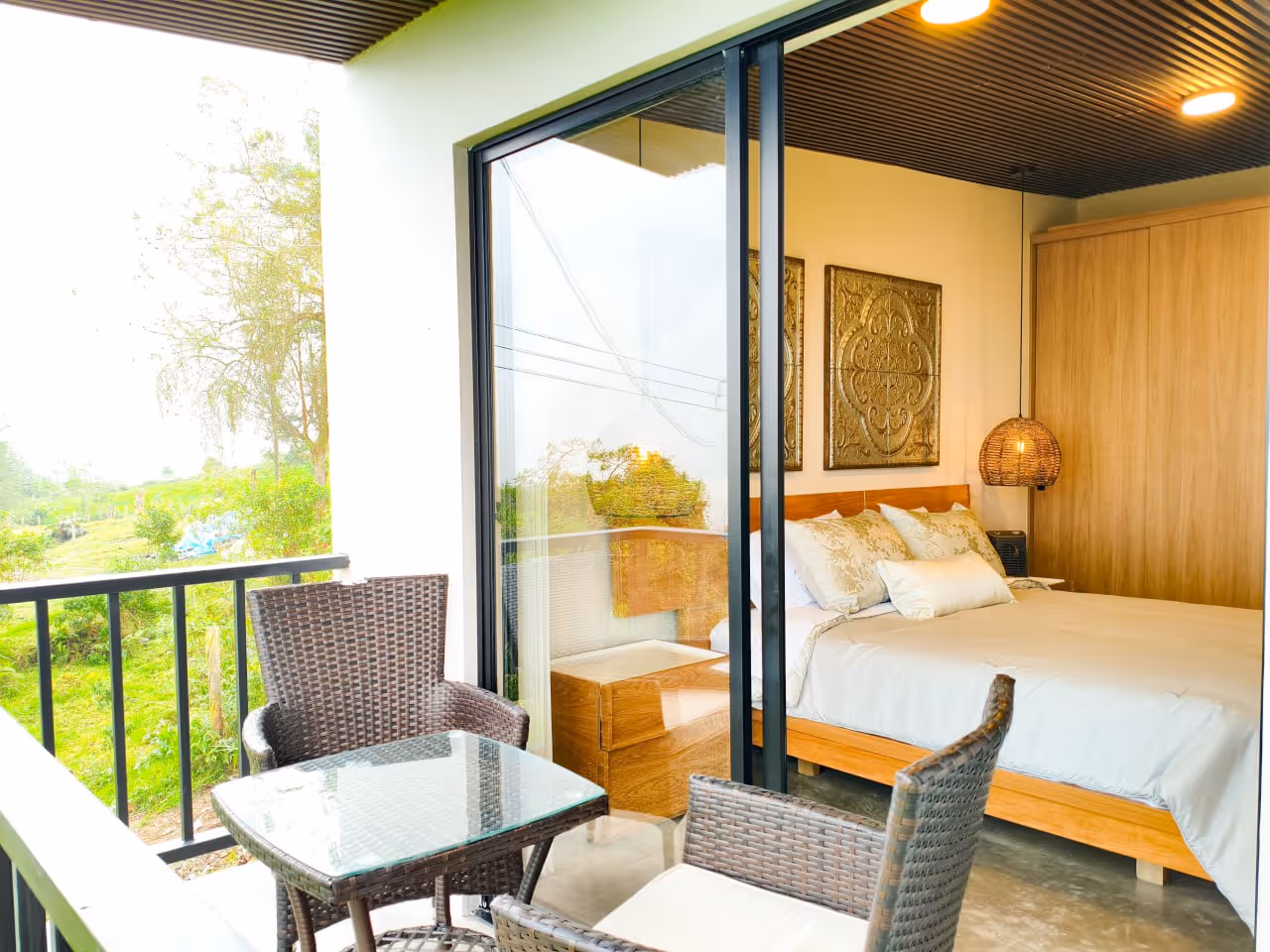 Terraza amplia para relajarse