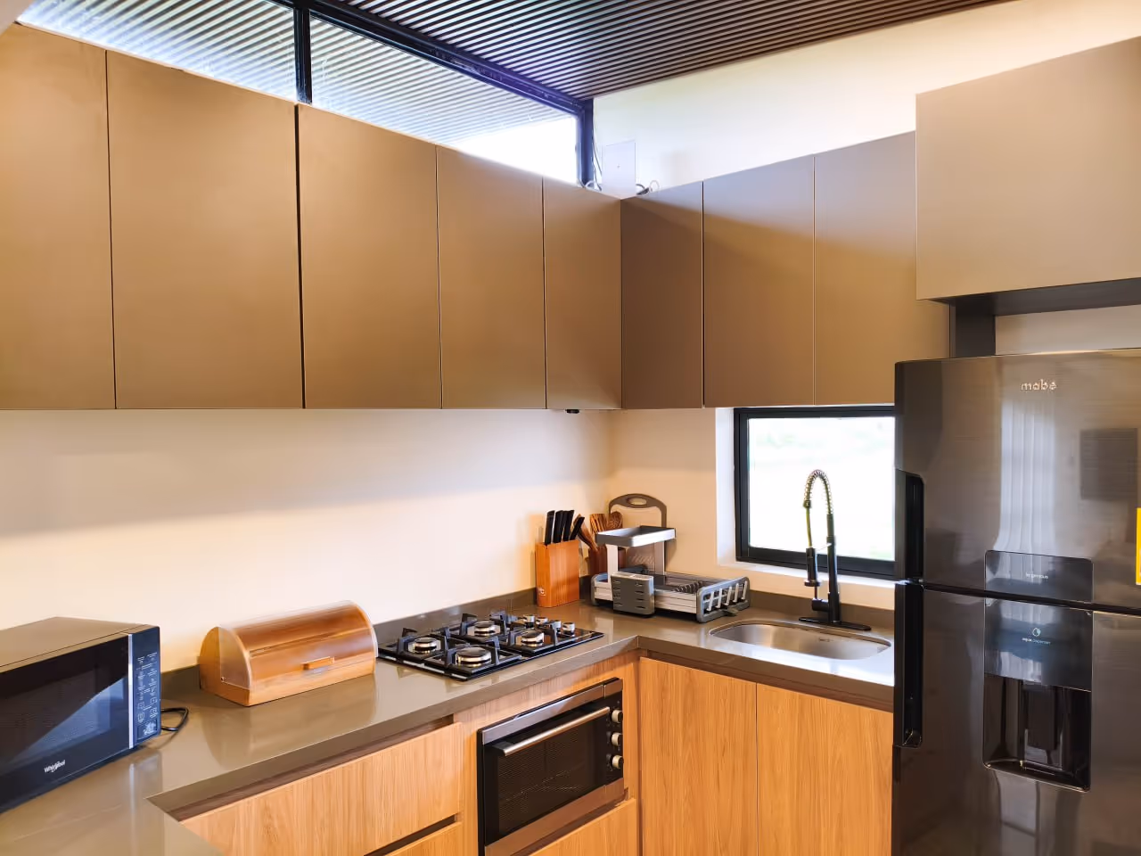 Cocina con vista panorámica